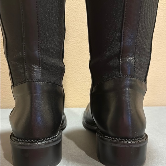 Aquatalia Ocala Italian Leather Weatherproof Elegant Black Riding Boots - Picture 14 of 14